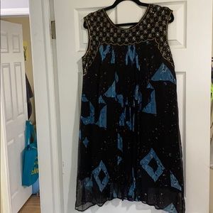 Moulinette Soeurs beaded pleated dress size 8